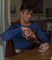 Superman Supes GIF - Superman Supes Drink GIFs
