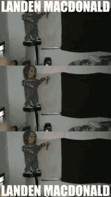 a picture of a doll with the name landen macdonald