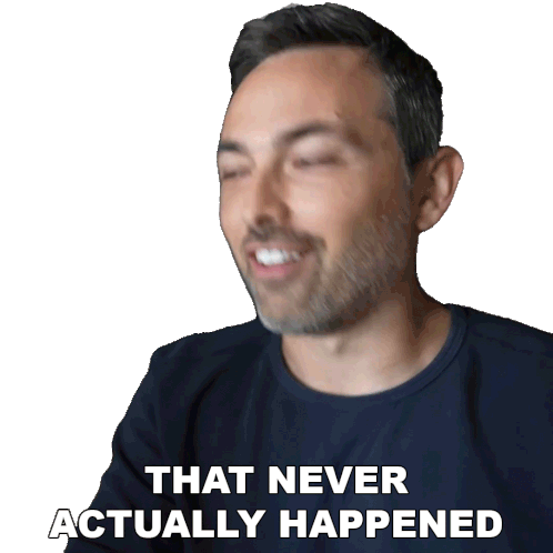That Never Actually Happened Derek Muller Sticker - That Never Actually Happened Derek Muller Veritasium Stickers