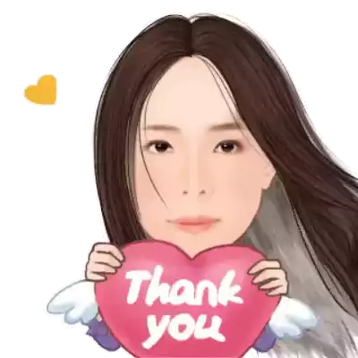 Nuithank Thank You Sticker - Nuithank Thank You Heart Stickers