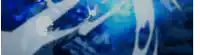 a blue background with a white circle in the center
