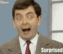 Surprised Happy GIF - Surprised Happy Mr Bean GIFs