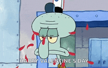Squidward Hate Valentines Day GIF - Squidward Hate Valentines Day Valentines Day GIFs