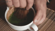 抹茶　まっちゃ　말차 그린티 GIF - Green Tea Matcha GIFs