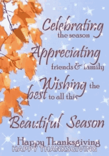 Happy Thanksgiving Appreciating Friends And Family GIF - Happy Thanksgiving Appreciating Friends And Family Wishing The Best GIFs