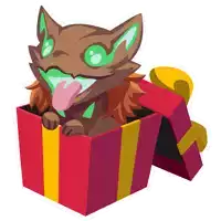 a cat with green eyes is sticking its tongue out of a gift box