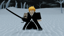 a cartoon character with a sword and the words let 's not waste any more time