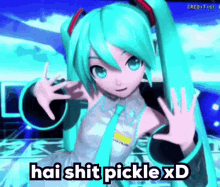 Shit Pickle Pickle GIF - Shit Pickle Pickle Hatsune Miku GIFs
