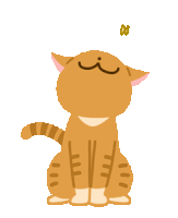 Ginger Cat Cat Happy Sticker