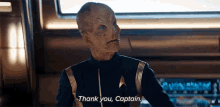 Thank You Captain Saru GIF - Thank You Captain Saru Star Trek Discovery GIFs