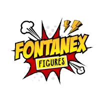 a logo for fontanex figures shows a comic book scene