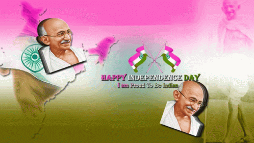 Happy Independence Day Mahatma Gandhi GIF - Happy Independence Day Mahatma  Gandhi I Am Proud To Be Indian - Discover & Share GIFs