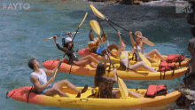 Canoe Teamwork GIF - Canoe Teamwork Yay GIFs
