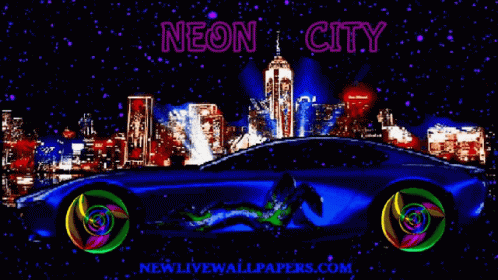 Neon Wallpapers GIF - Neon Wallpapers Car - Discover & Share GIFs