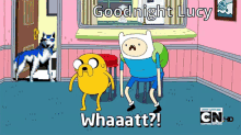 Goodnight Lucy Fin And Jake GIF - Goodnight Lucy Fin And Jake Adventure Time GIFs