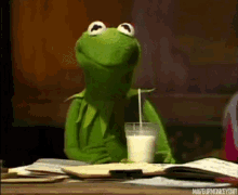 Kermit Milk GIF - Kermit Milk Drinking GIFs