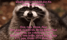 Death Grips Raccoon GIF - Death Grips Raccoon Hehe GIFs