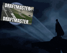 a picture of a race track with the words draftmaster and draftmaster written on it