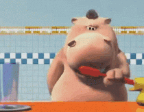 Hippo And Dog Brushing Teeth GIF - Hippo And Dog Brushing Teeth Vc -  Discover & Share GIFs