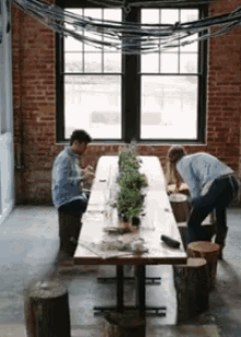 Stumps For Chairs GIF - Table Dinner Party GIFs