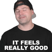 It Feels Really Good Jared Dines Sticker - It Feels Really Good Jared Dines I Feel So Great Stickers