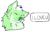 Furry Love You Sticker - Furry Love You Love Stickers