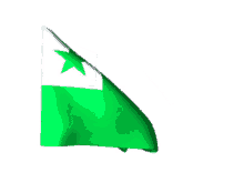 esperanto flag waving wave