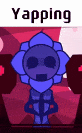 a picture of a cartoon character with the word yapping on it