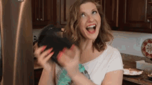 Fit Couple Cooks Shake GIF