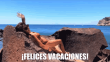 felices vacaciones happy holidays tanning relaxing fitness