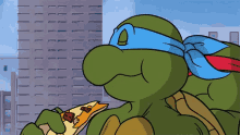 tmnt leonardo pizza eating pizza teenage mutant ninja turtles