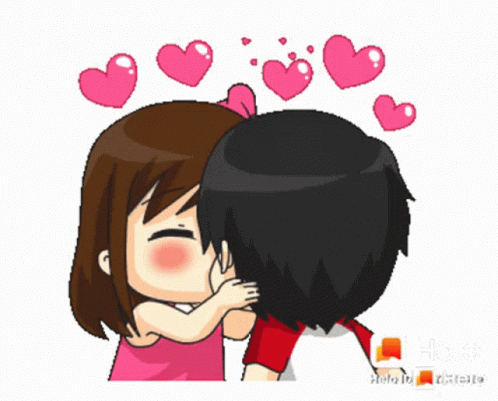 Kiss Couple GIF - Kiss Couple Anime - Discover & Share GIFs
