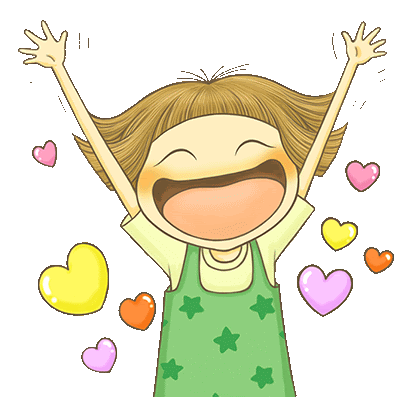 Cute Happy Sticker - Cute Happy Girl - Discover & Share GIFs