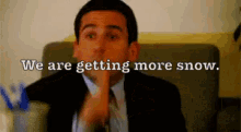 More Snow GIF - Steve Carell The Office GIFs