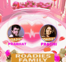 a poster for the roadies family shows a man and woman