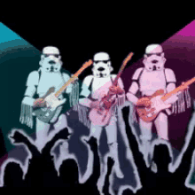 Star Wars Stormtrooper Band GIF - Band Guitars Stormtroopers GIFs