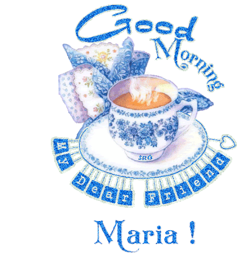 Good Morning Maria Sticker - Good Morning Maria Maria Name Stickers