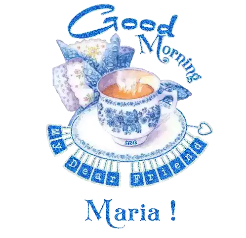 Good Morning Maria Sticker - Good Morning Maria Maria Name Stickers