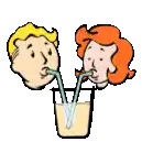 a man and a woman are holding a heart in their hands