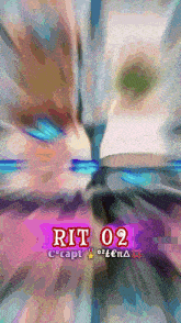 a colorful background with the words rit 02