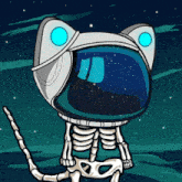 Gm Space Skelly GIF - Gm Space Skelly Red Panda Squad GIFs