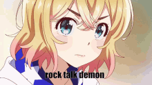 Rock Talk Demon GIF - Rock Talk Demon Mami GIFs