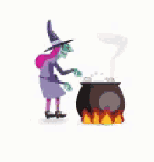 Halloween Witch GIF - Halloween Witch Cooking GIFs