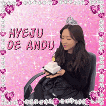 a picture of a girl with the name hyeju de andu