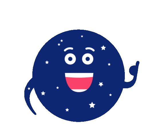 Night Sky Gives Thumbs Up Sticker - Universe Blue Thumbs Up Stickers