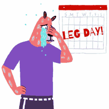 get kuat dog leg day cry worried