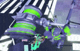 a screenshot of a video game with the words press to swap fighters on the bottom