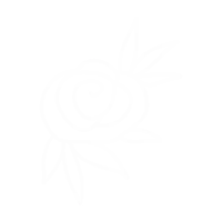 a white swirl with leaves on a white background .
