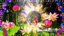 Jai Siya Ram Lotus Flower GIF - Jai Siya Ram Lotus Flower Flowers GIFs