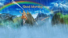 Good Morning Raining GIF - Good Morning Raining Greetings GIFs